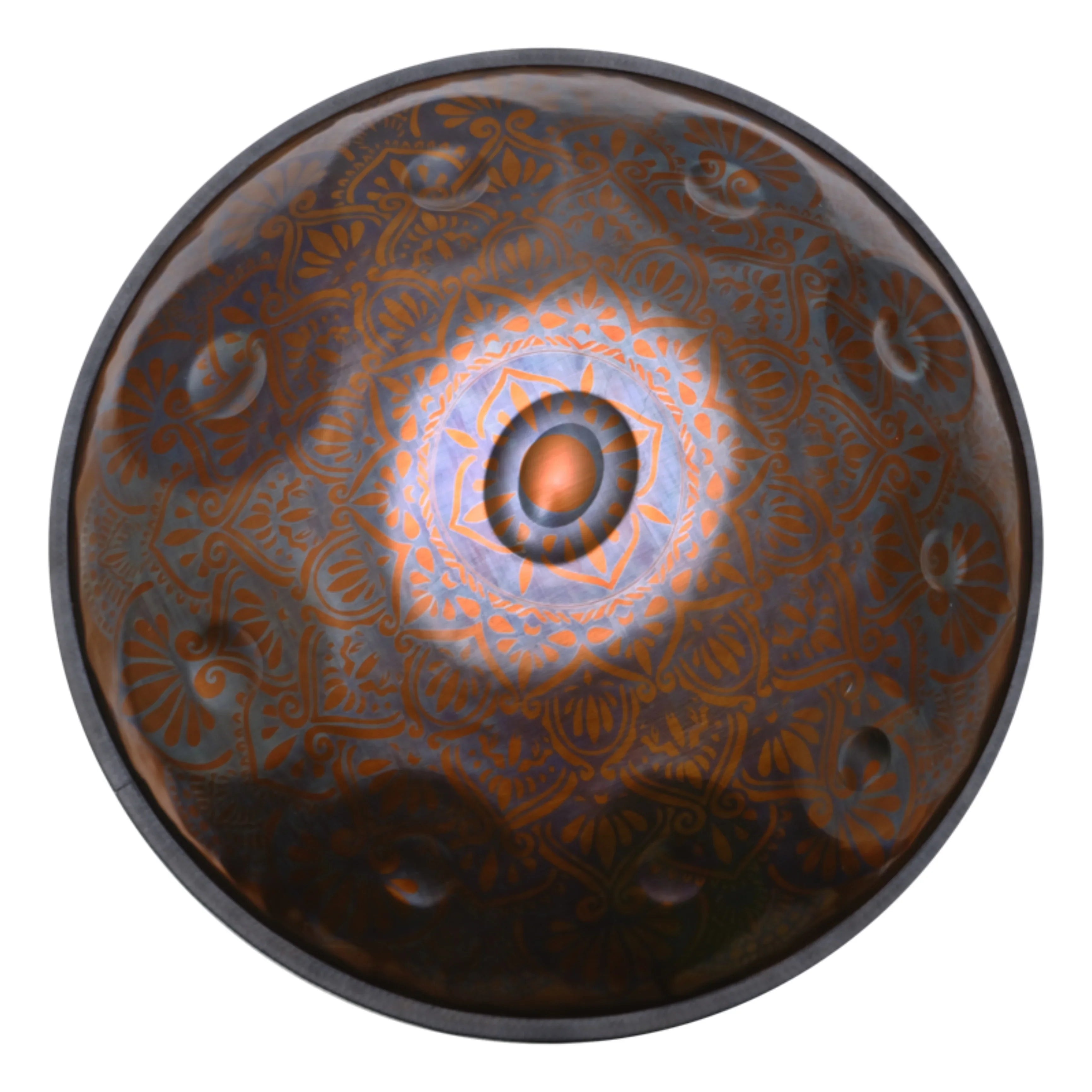 A high-quality handpan with elegant and distinctive new pattern etchings.