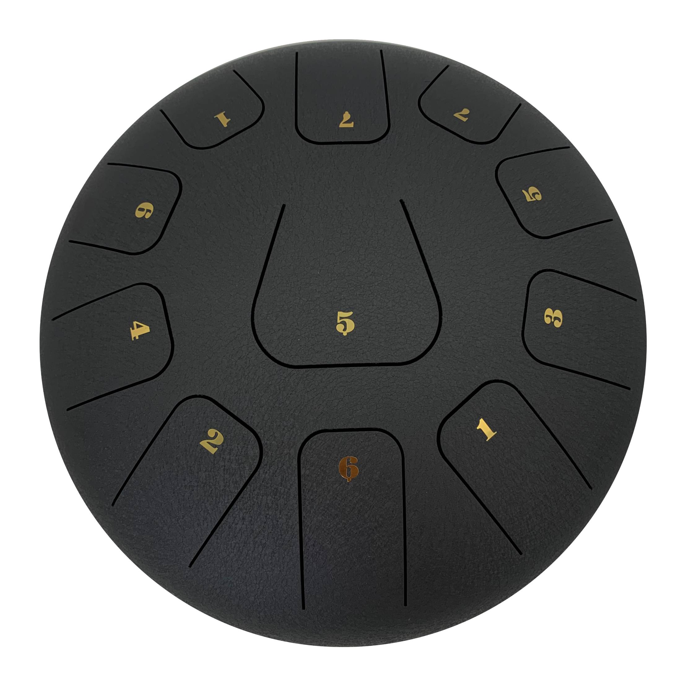 Cosmos Stahl Zungentrommel | 10 Zoll 11 Noten Tank Drum für Yoga & Meditation mit Geschenkset