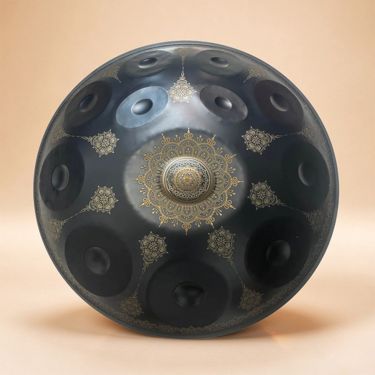 Cosmos Handpan - Mandarines de Minuit 12 Notes en Ré Mineur - Ensemble Cadeau de Tambourin