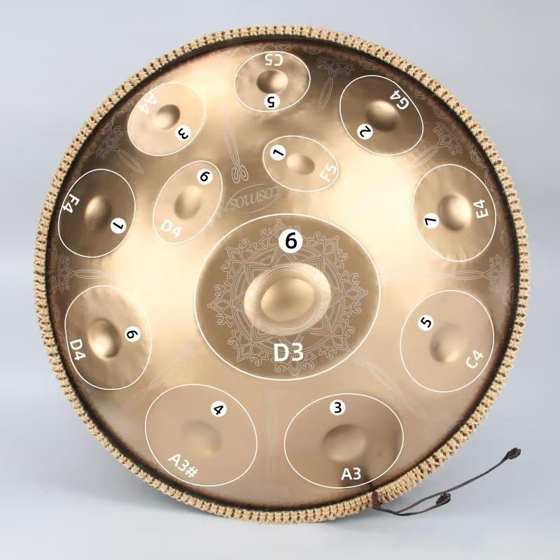 Cosmos Handpan Pietralis - 9/10/12 Notes D Minor Handpan - product view 3