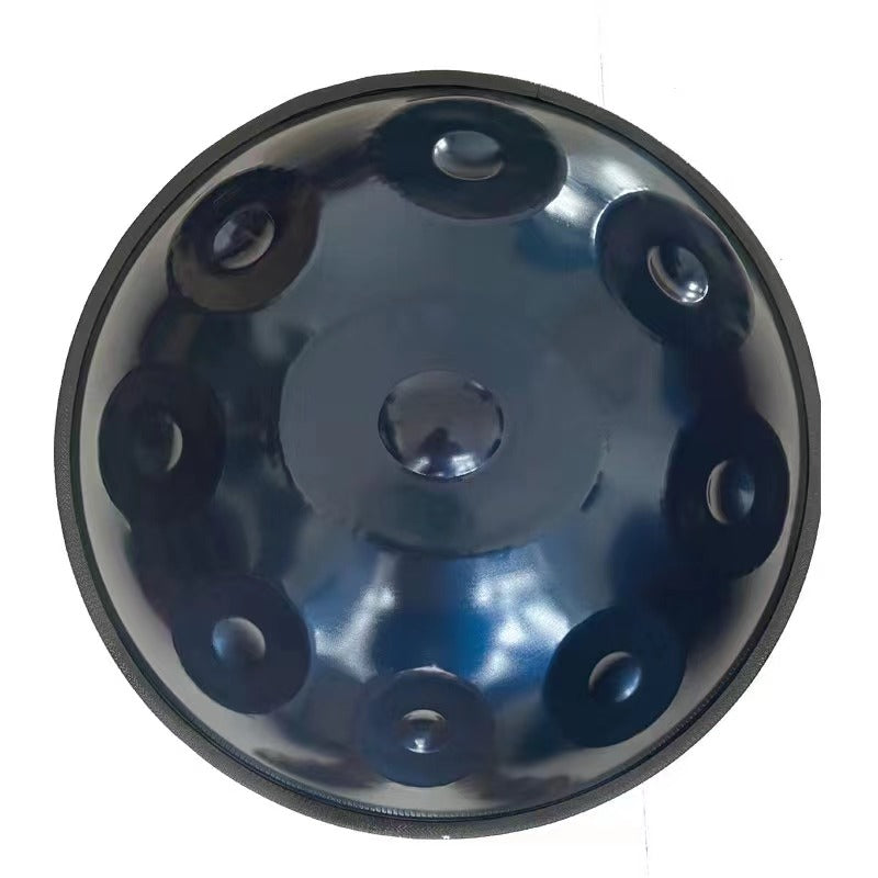 Cosmos Handpan - Serene Blue 9 Notes in D Minor - Tambourine Gift Set