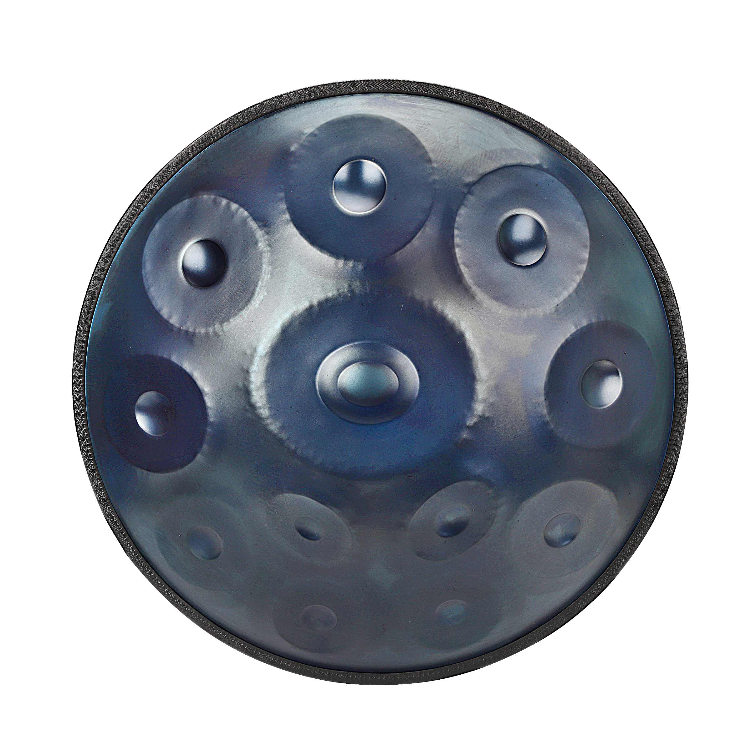 Cosmos Handpan - Serene Blue 12 Notes in D Minor - Tambourine Gift Set