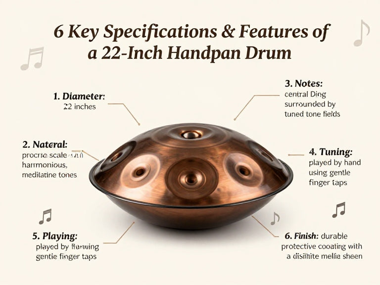 6 Key Specifications & Features of a 22 Inch Handpan Drum