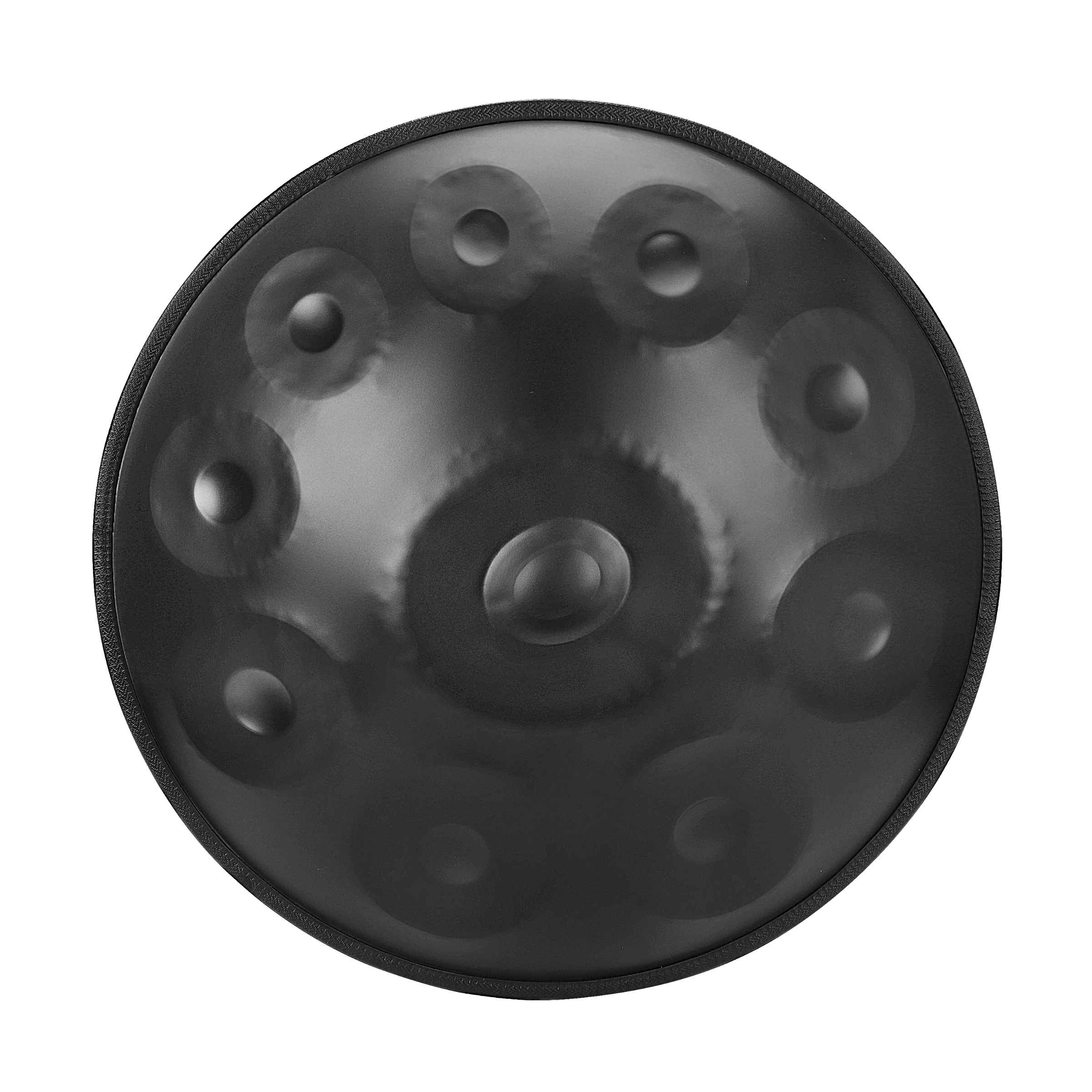 Black handpan front display