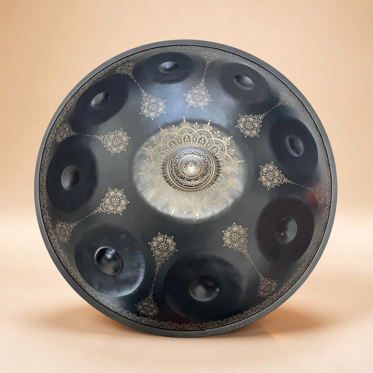 Cosmos Handpan - Mandarines de Minuit 9 Notes en Ré Mineur - Ensemble Cadeau de Tambourin