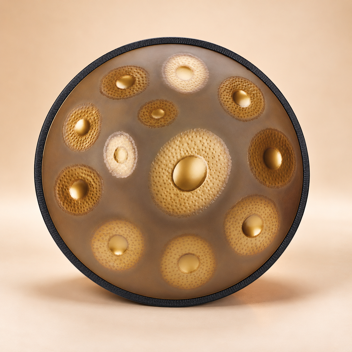 Cosmos Handpan - Hand-Pounded 9/10/12 Notes en Ré Mineur - Ensemble Cadeau Tambourin