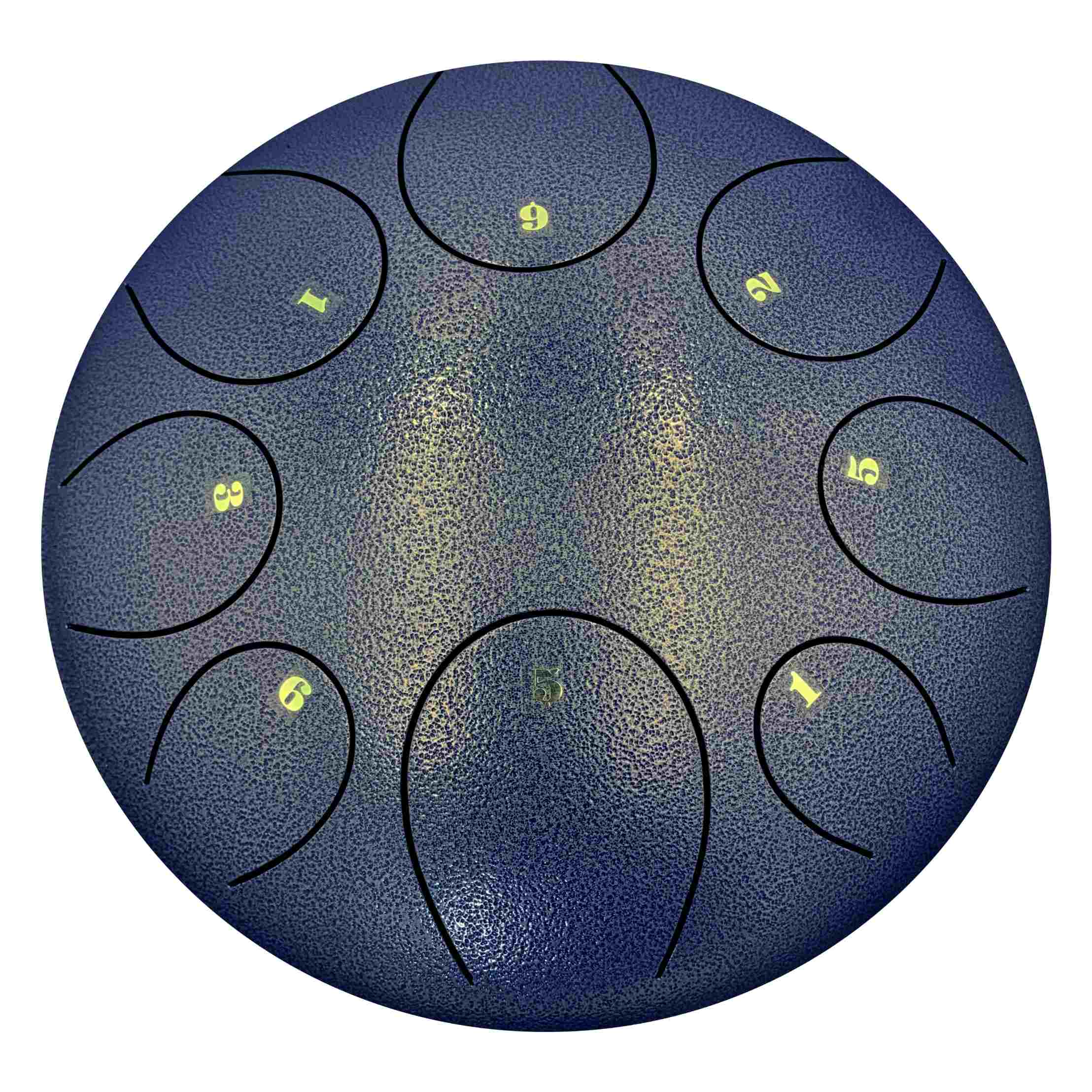 Cosmic Steel Tongue Drum | 10 Inch 8 Note Tank Drum - Gift