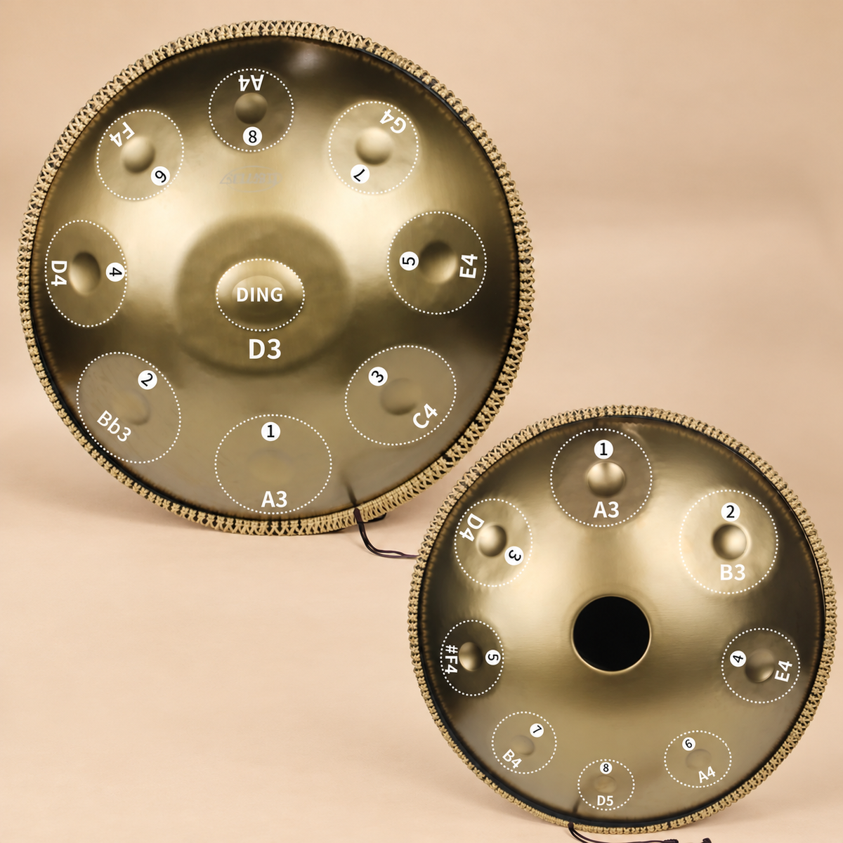 Cosmos Double-Sided Handpan - 17 Notes D Minor Gift Set